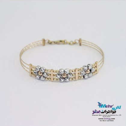 Gold Bracelet -Ball Lathe Design-MB1353